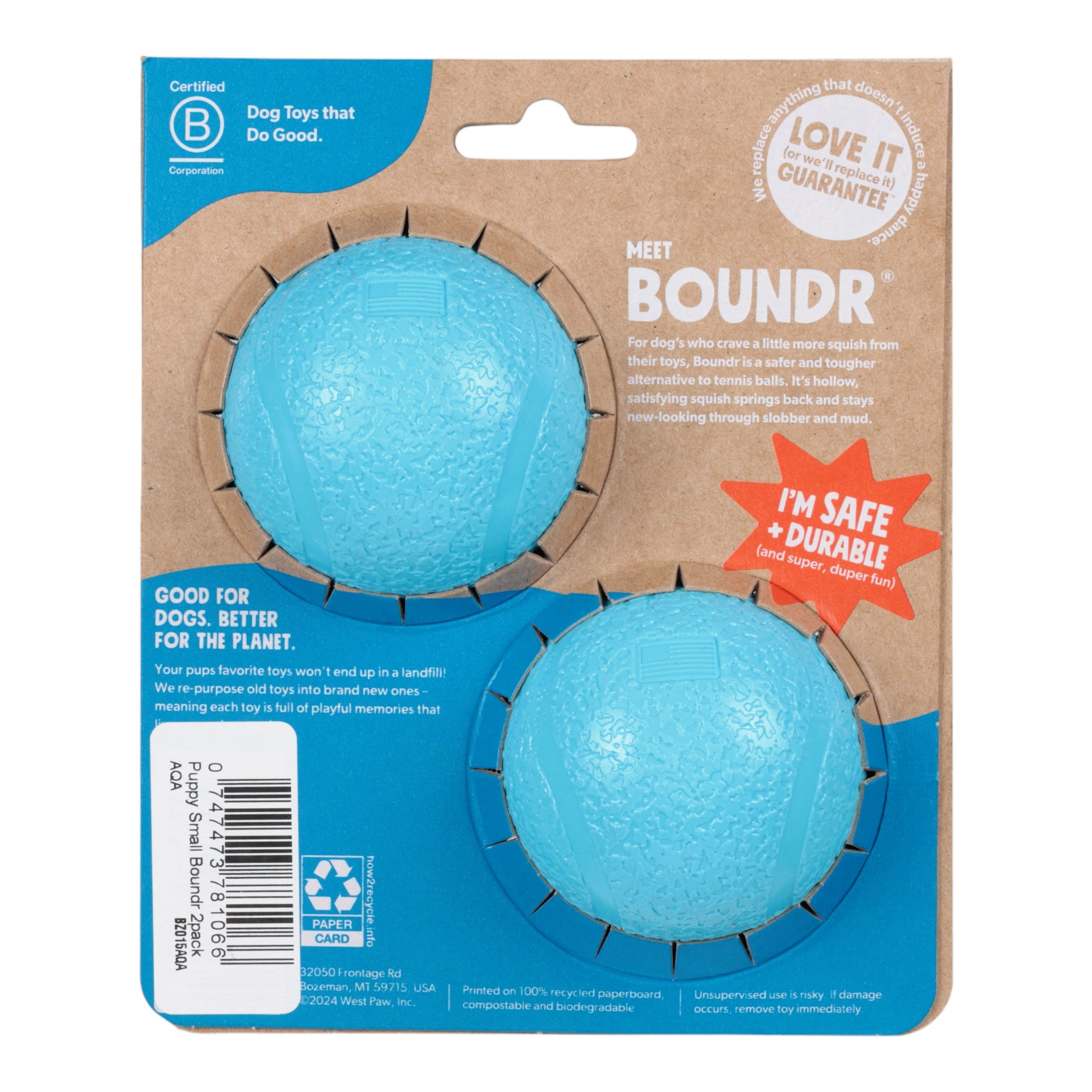 Small Boundr 2-Pack Aqua by West Paw