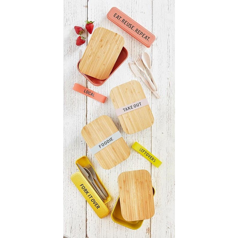 Bamboo Lunch Box 3 Pack for Meal Prep by The Bullish Store