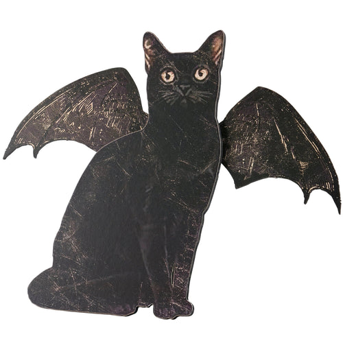 Bat Cat Stand Up | Vintage Halloween Home Accent by The Bullish Store