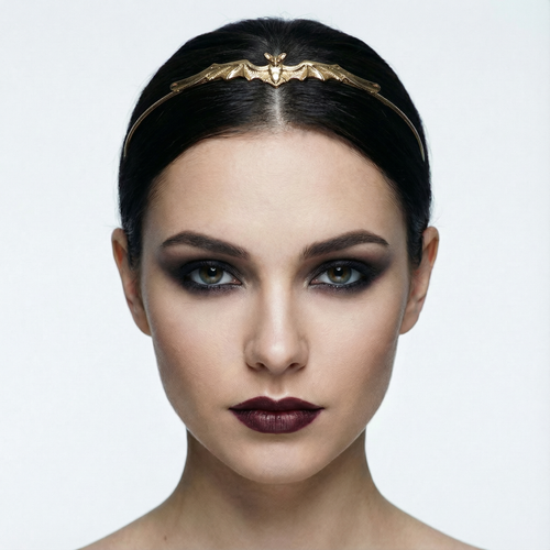 Bat Power Headband Tiara in Silver or Gold | Spooky Headwear Accessory | Halloween, Goth Hairpiece by The Bullish Store