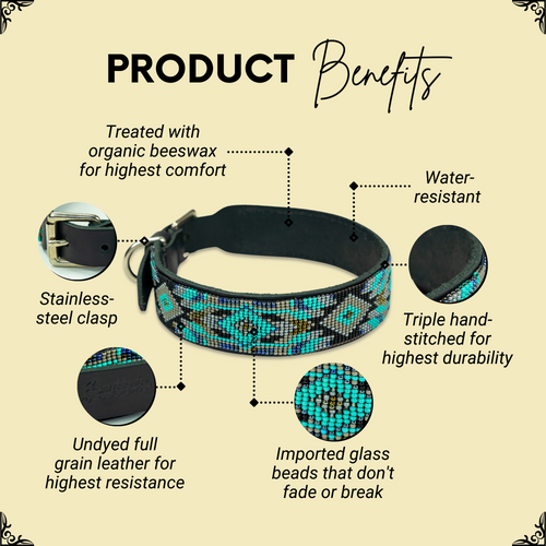 Aspen Sambboho dog collar (made to order) by Sambboho