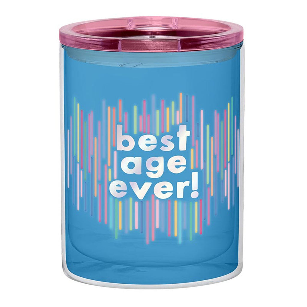 Best Age Ever Birthday Double-Wall Short Tumbler in Blue by The Bullish Store