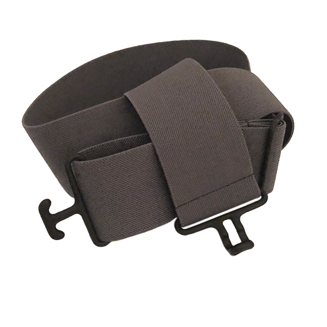 Slate + Black Elastic Belt