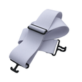 White + Black Elastic Belt by ACE Equestrian