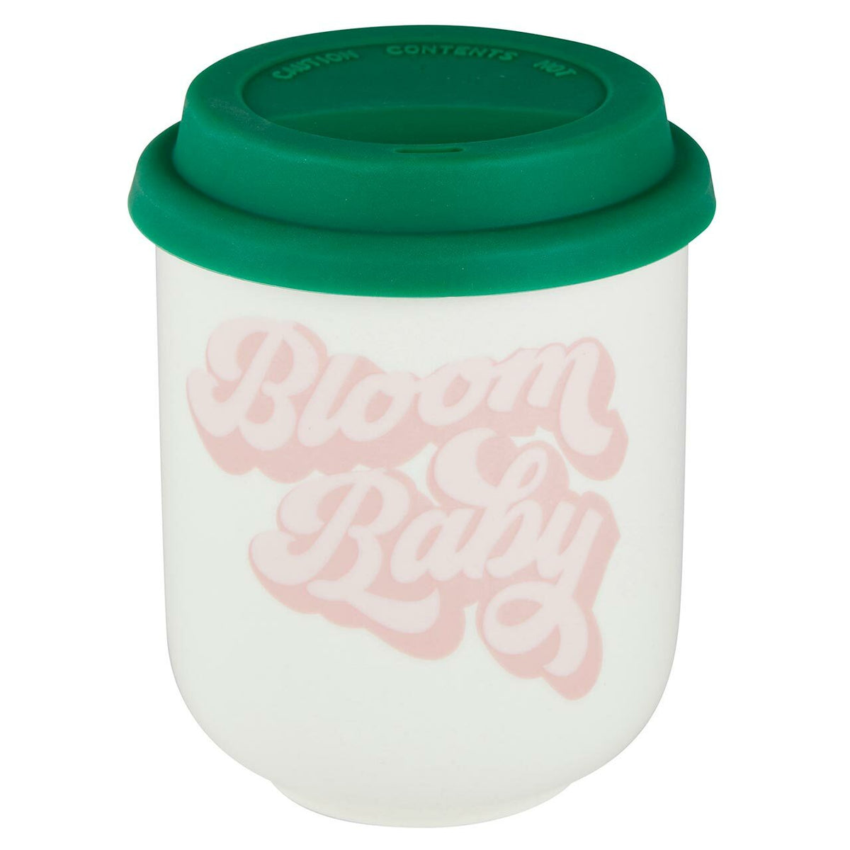 Bloom Baby Ceramic To Go Mug | Holds 16 oz. | Eco Mug with Silicone Lid and Sleeve by The Bullish Store