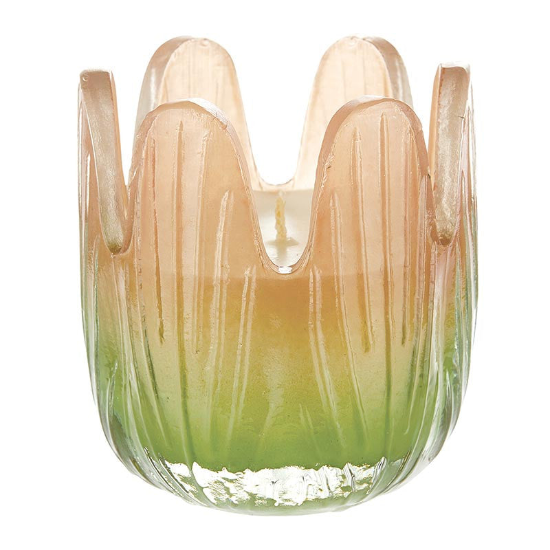 Blossom Candle Collection – Colorful Glass Flower Candles in Multiple Scents & Sizes by The Bullish Store