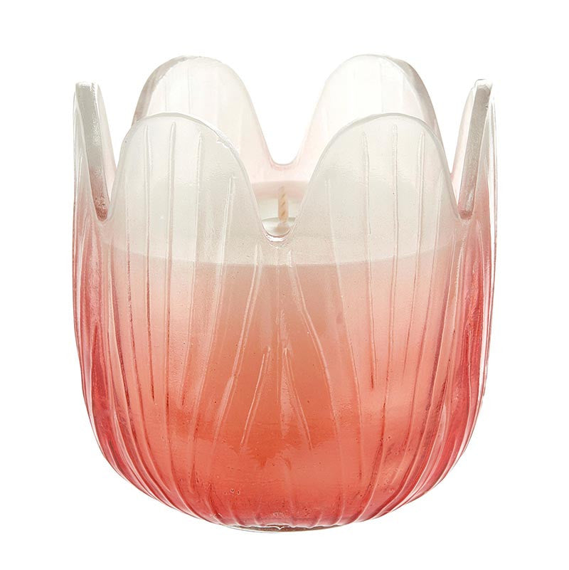 Blossom Candle Collection – Colorful Glass Flower Candles in Multiple Scents & Sizes by The Bullish Store