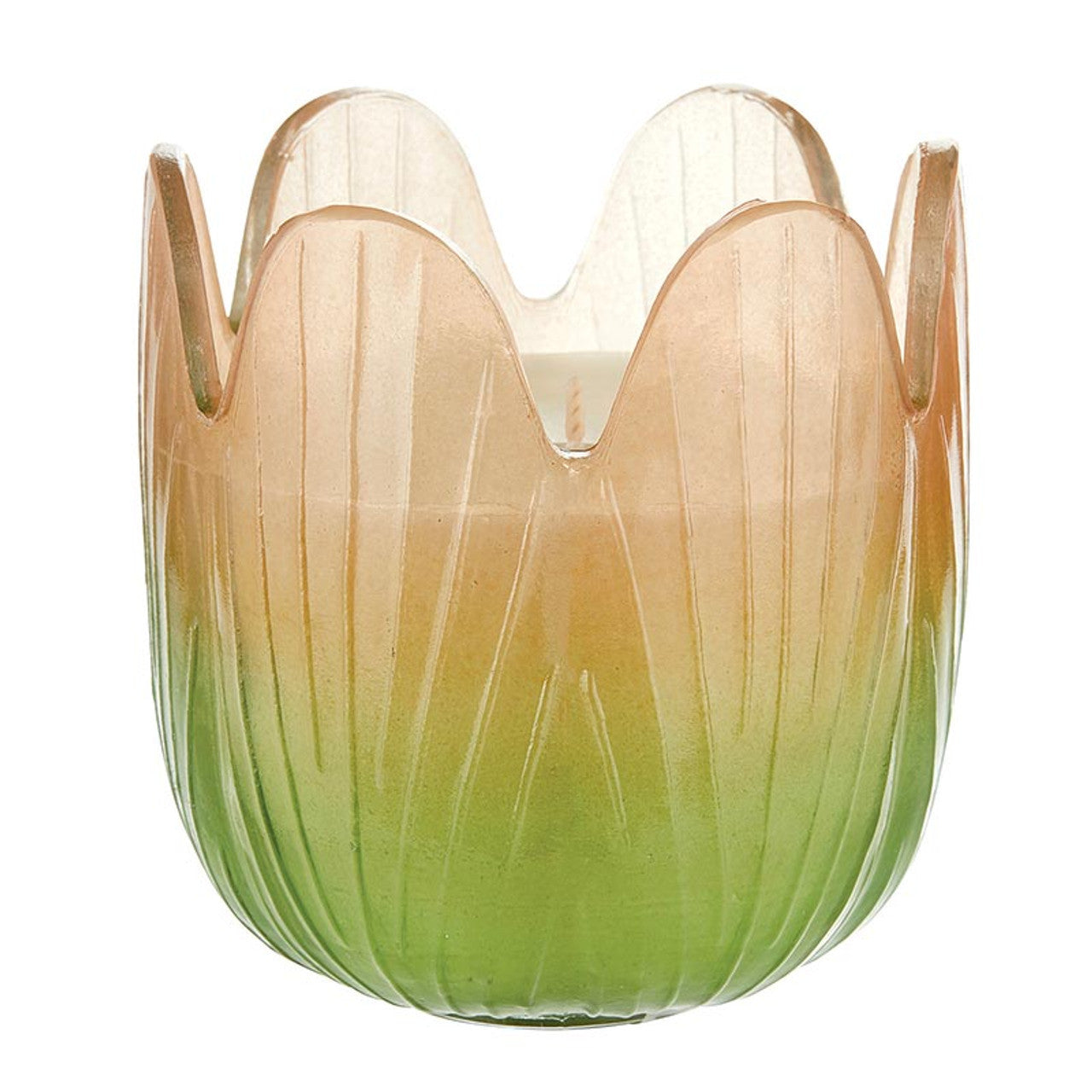 Blossom Candle Collection – Colorful Glass Flower Candles in Multiple Scents & Sizes by The Bullish Store