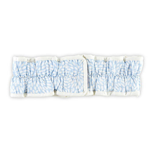 Blue Zinnia Flower Spa Headband | Hair Band for Skincare Facial After Shower by The Bullish Store