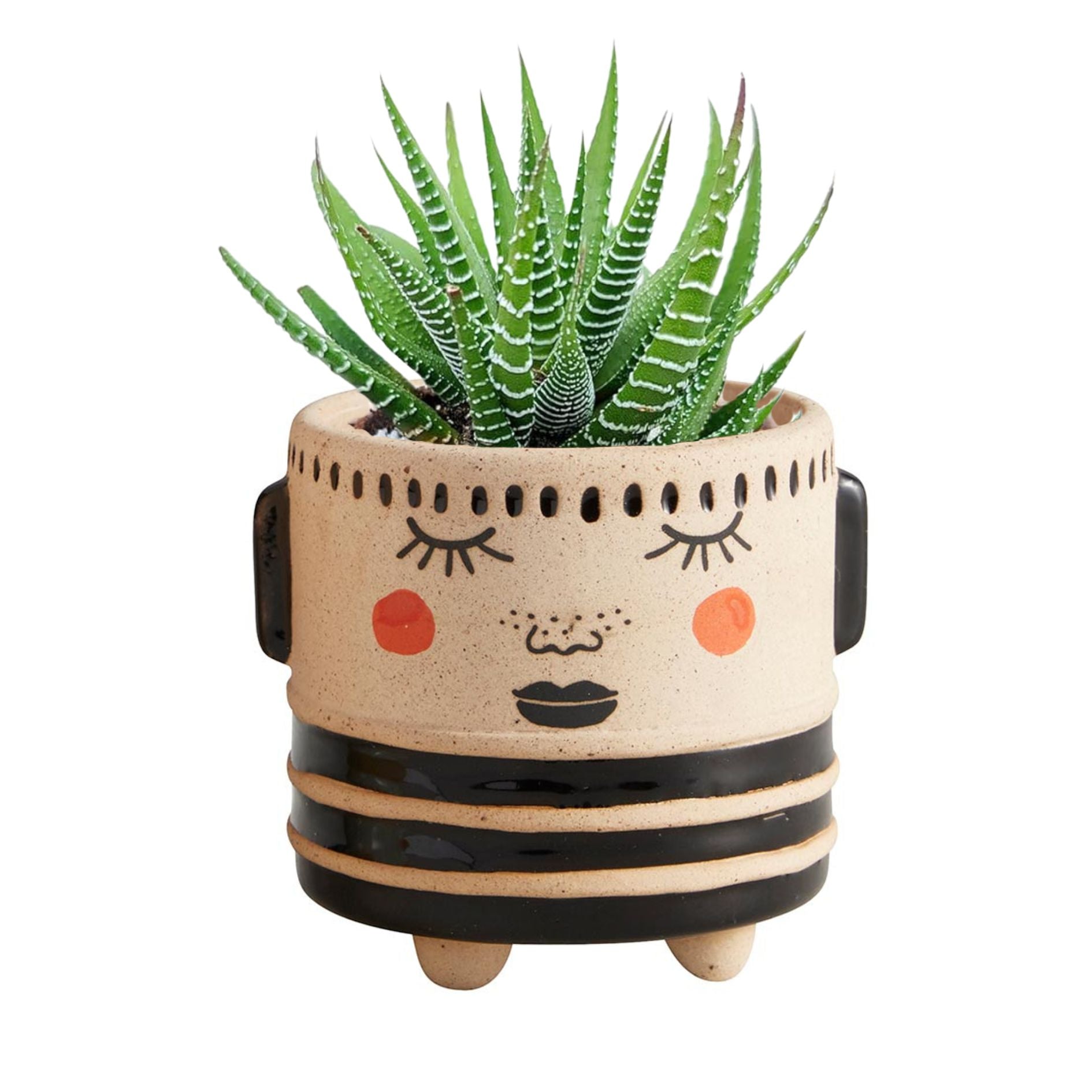 Blushing Face Planter Ceramic Pot by The Bullish Store