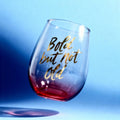 Bold But Not Old Stemless Wine Glass - Birthday or Retirement | Rainbow Glass | 20oz by The Bullish Store
