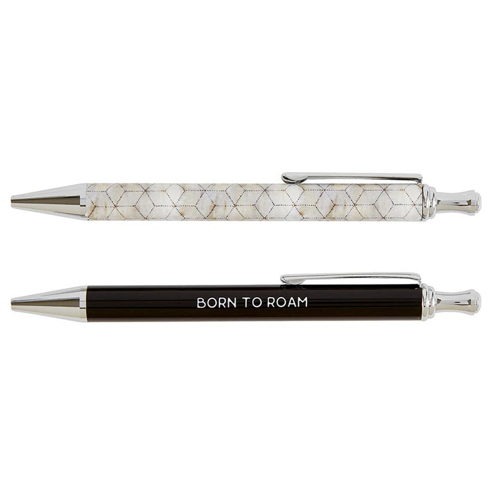 Born to Roam Pen Set | Set of 2 Giftable Pens in Box | Refillable by The Bullish Store