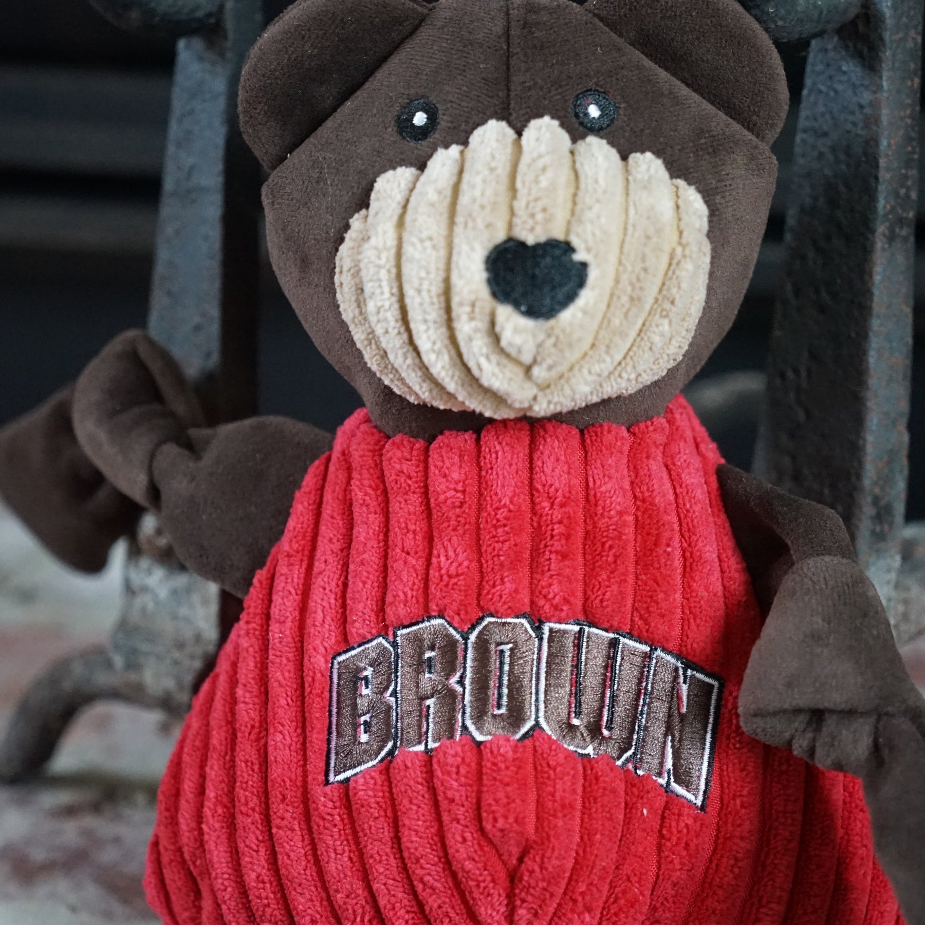 NCAA Brown University, Bruno the Bear Knottie® Plush Dog Toy by HuggleHounds