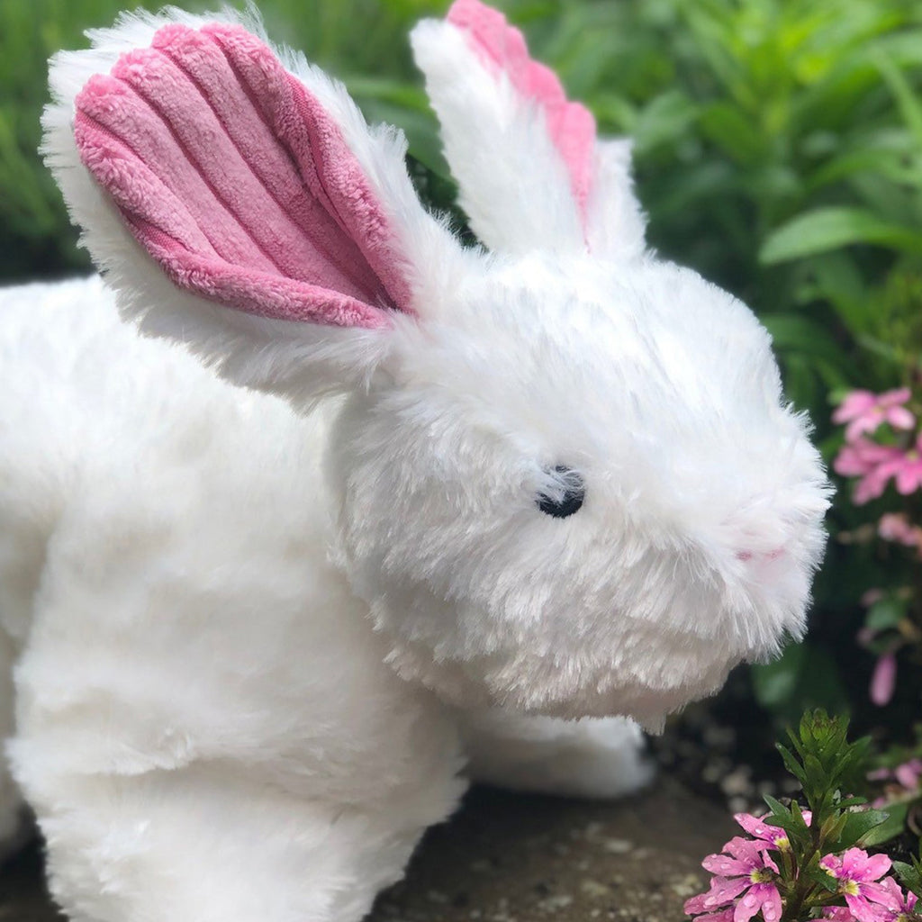 Squooshie™ Bunny Plush Dog Toy by HuggleHounds