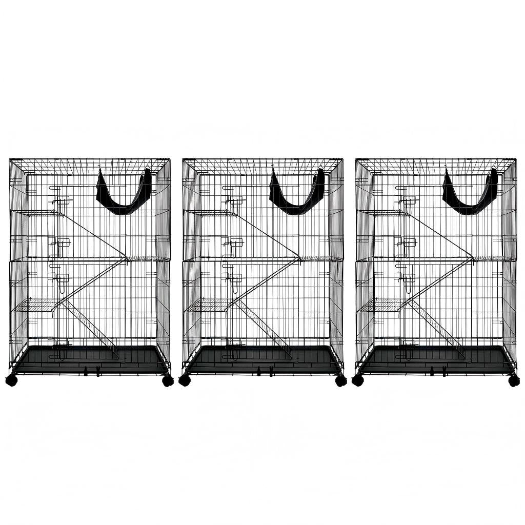 50 Inch 4-Tier Cat Cage C01