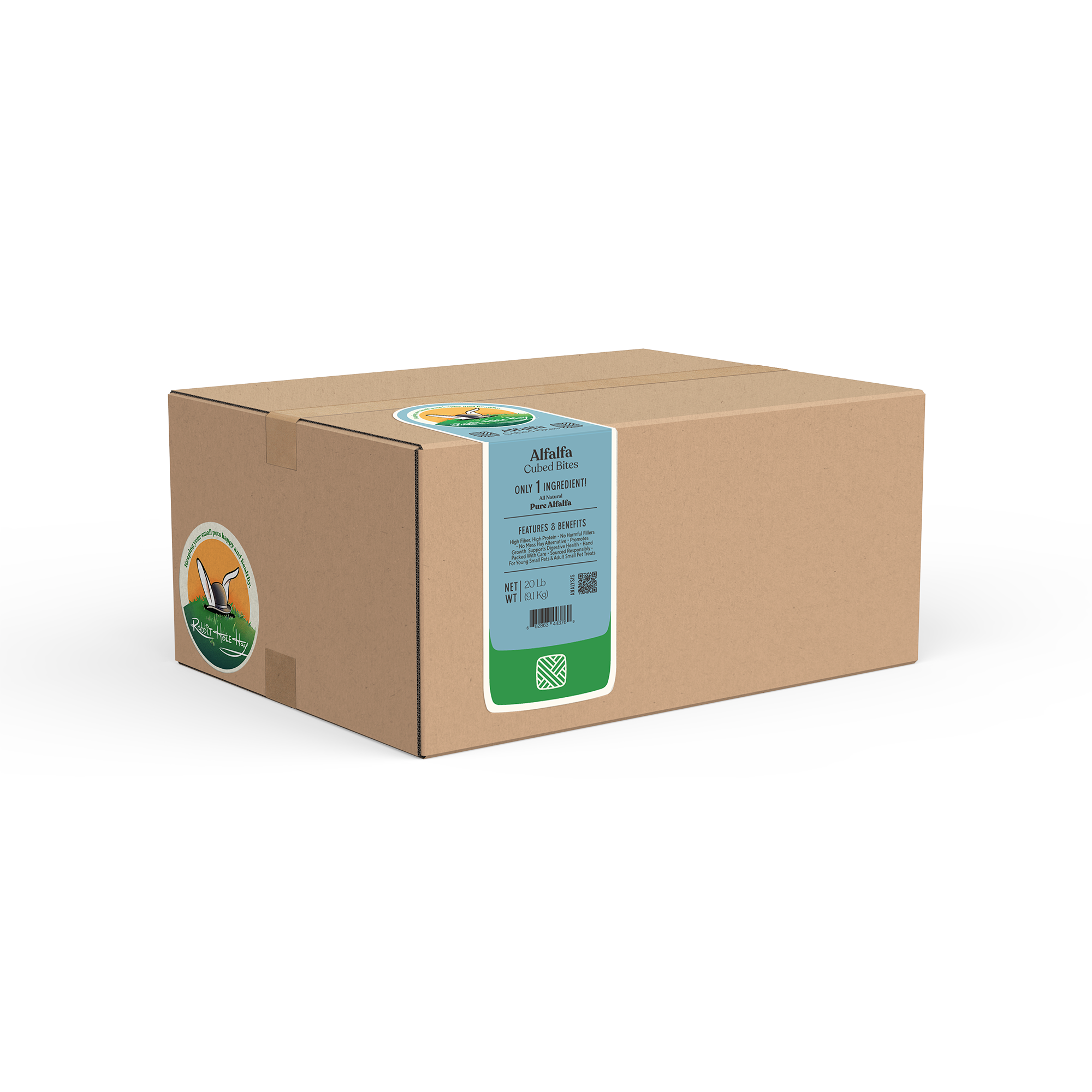 Rabbit Hole Hay All Natural Alfalfa Hay Cubes by Rabbit Hole Hay