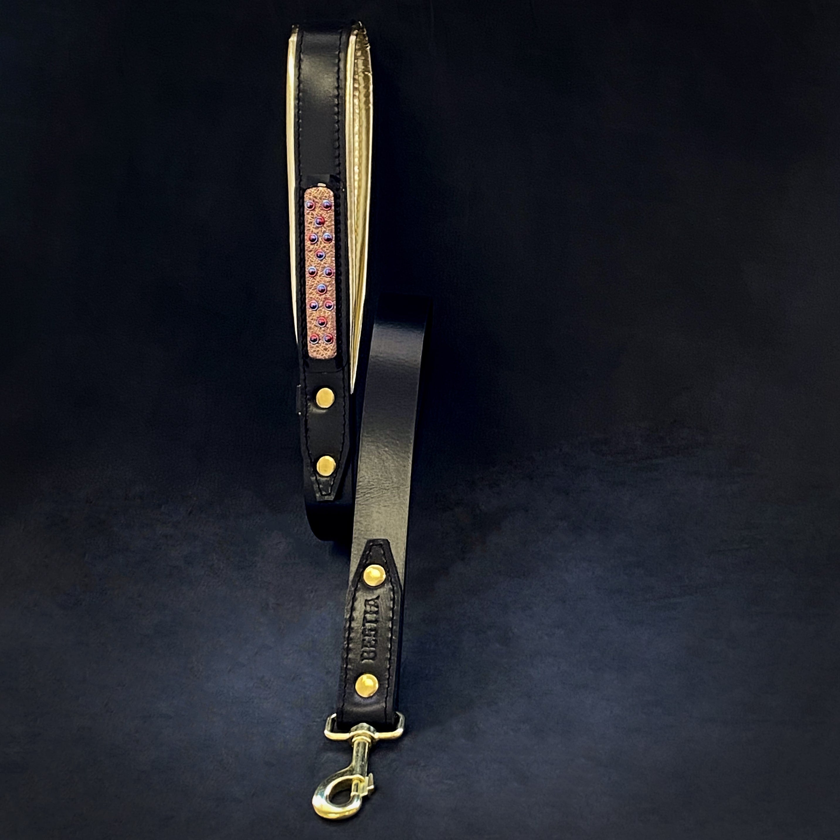 The Candy Dog Leash Black by Bestia Dog Gear