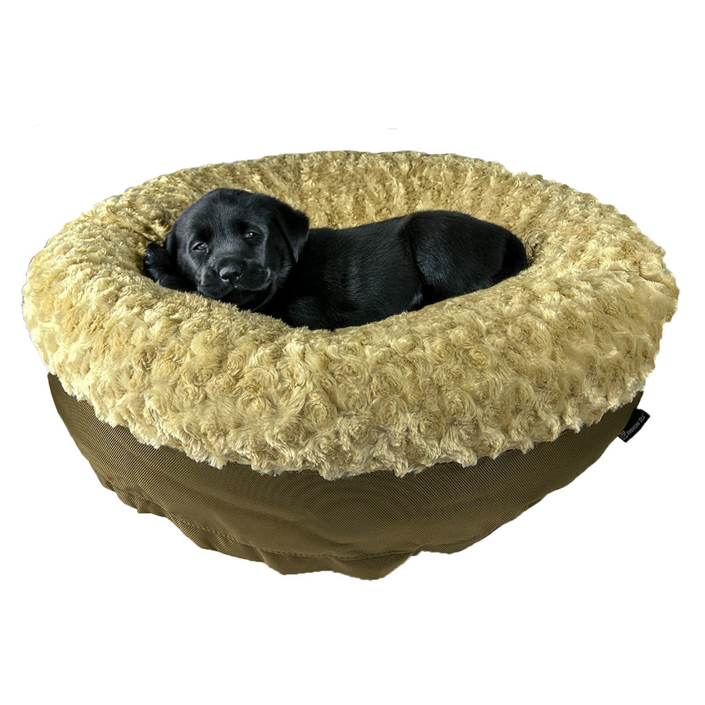 Dog Bed - Round Bolstered Furvana™ by American Dog