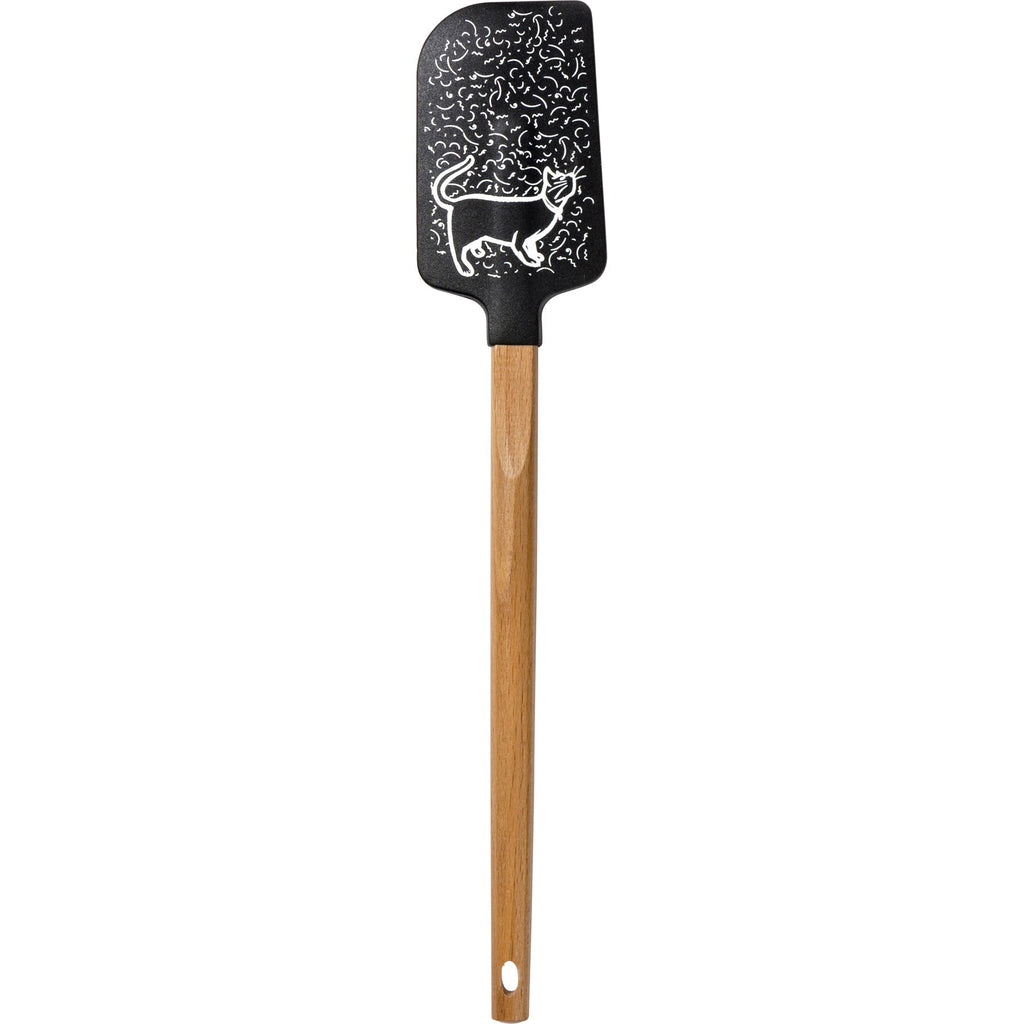 Cat Hair Is Part of The Recipe Spatula With A Wooden Handle by The Bullish Store