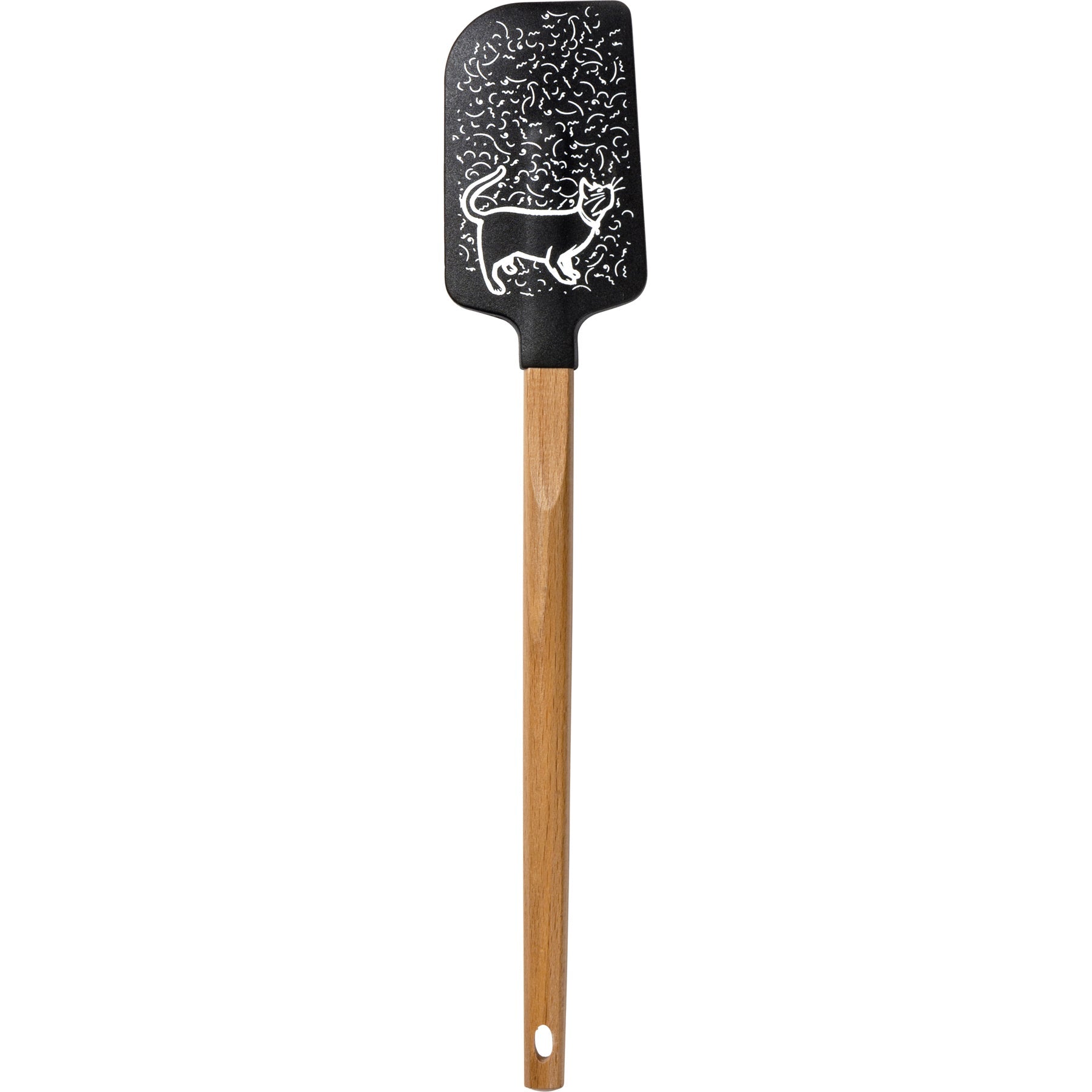 Cat Hair Is Part of The Recipe Spatula With A Wooden Handle by The Bullish Store