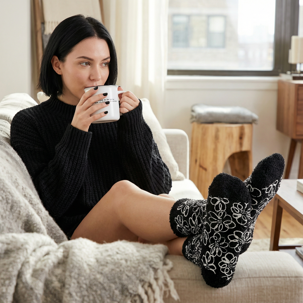 Chaos is the Canvas Mug & Sock Gift Set in Black and White by The Bullish Store