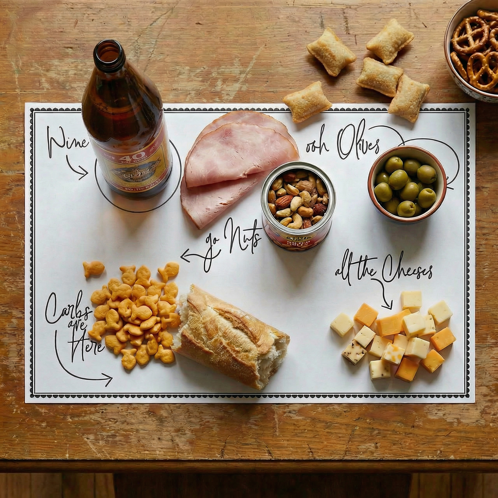 Charcuterie Paper Cheese Board | 50" x 18" by The Bullish Store