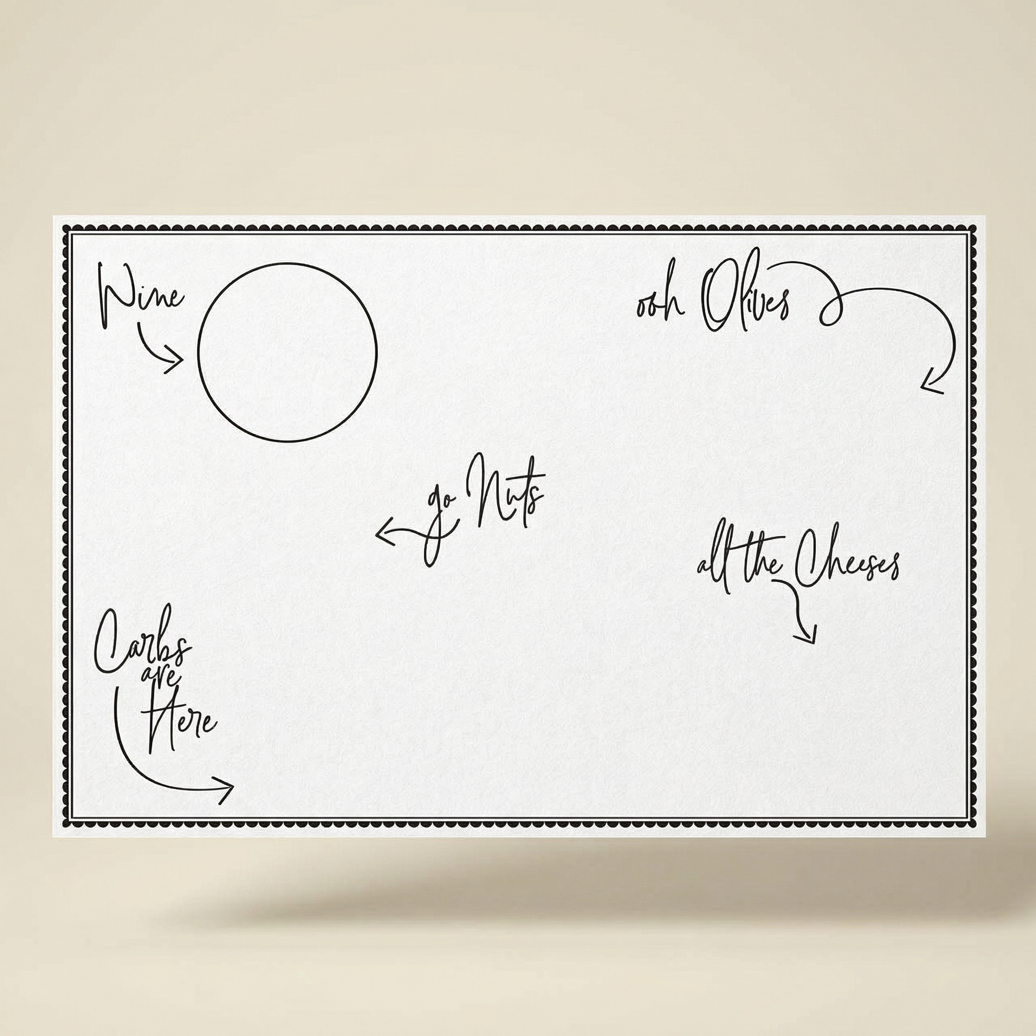 Charcuterie Paper Cheese Board | 50" x 18" by The Bullish Store