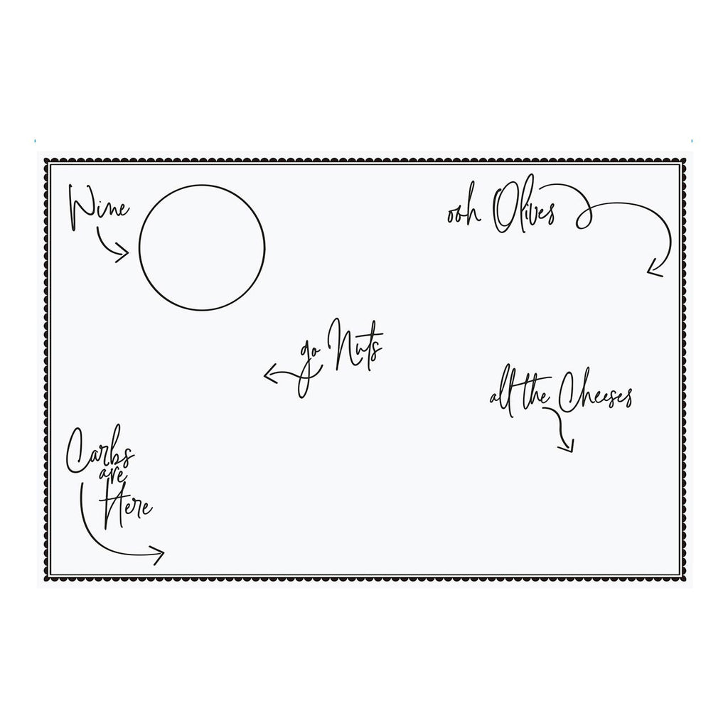 Charcuterie Paper Cheese Board | 50" x 18" by The Bullish Store