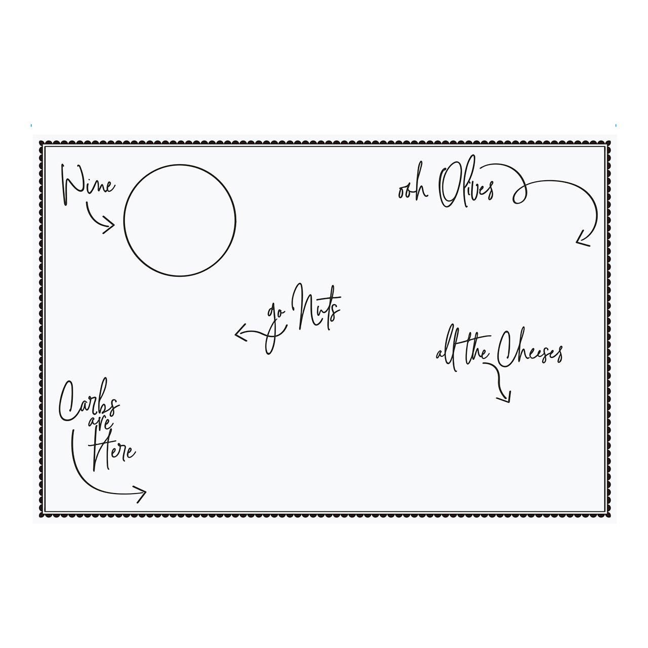 Charcuterie Paper Cheese Board | 50" x 18" by The Bullish Store