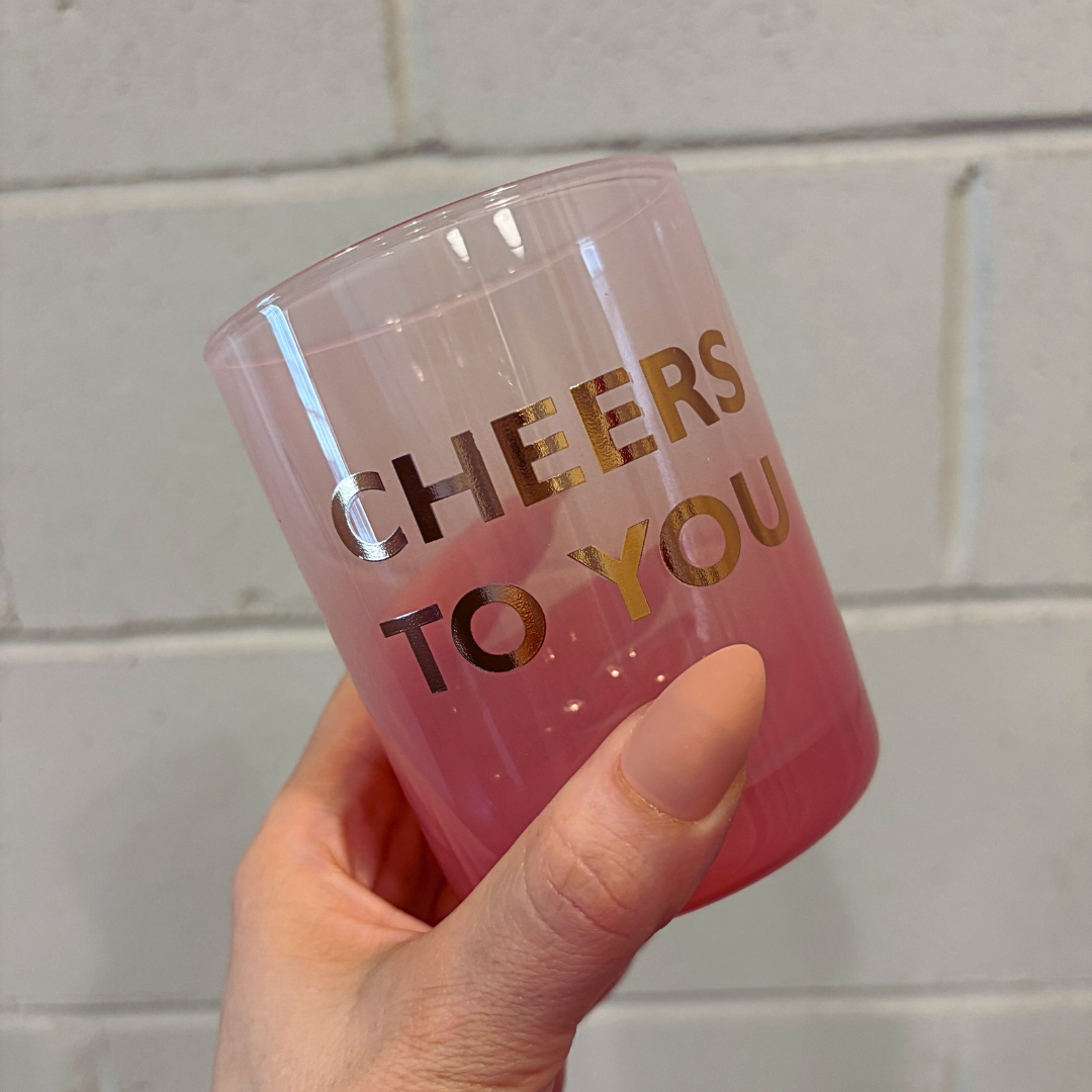 Cheers To You Cocktail Glass | Double Old Fashioned Scotch Whiskey by The Bullish Store
