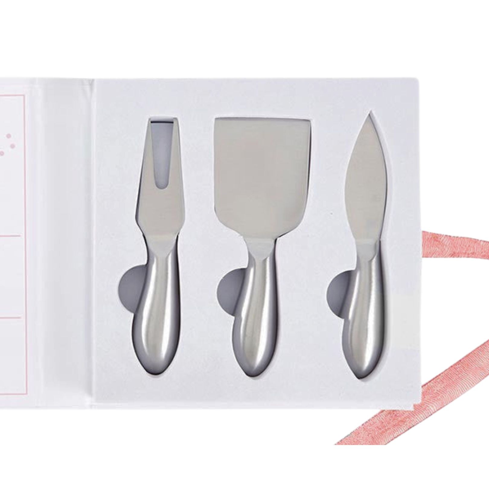 Cheese Knife Gift Set in Book Style Packaging | 3 Piece Gourmet Cheese Knives Set In Gift Box by The Bullish Store