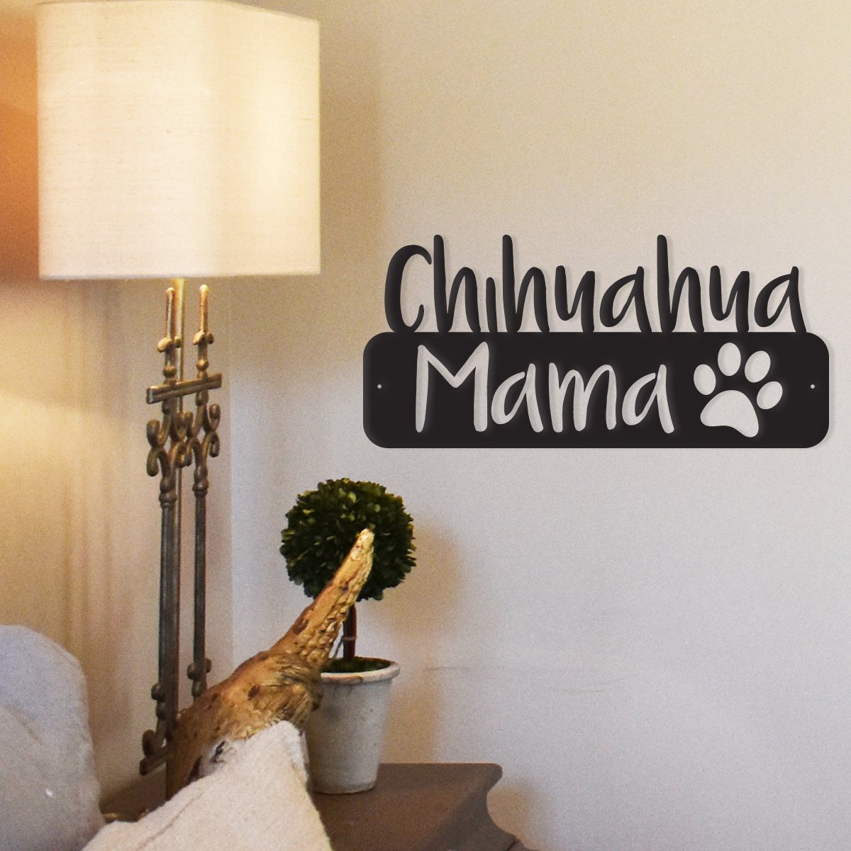 Chihuahua Mama - Metal Wall Art/Décor by Furr Baby Gifts