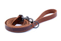 Celtic Sport Chocolate Leather Dog Leash by Euro-Dog Collars and Leads