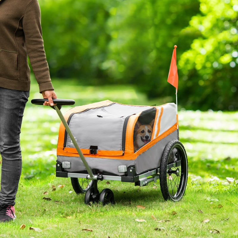 Pet Bike Trailer 2-in-1 Travel Stroller by Furr Baby Gifts