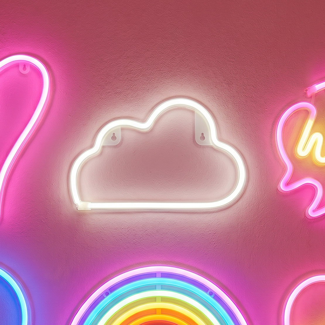 Cloud Neon LED Light | Wall Art Sign | Baby Nursery Room Decor by The Bullish Store