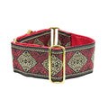 Tribal Red 2″ Wide Martingale Dog Collar by 2 Hounds Design