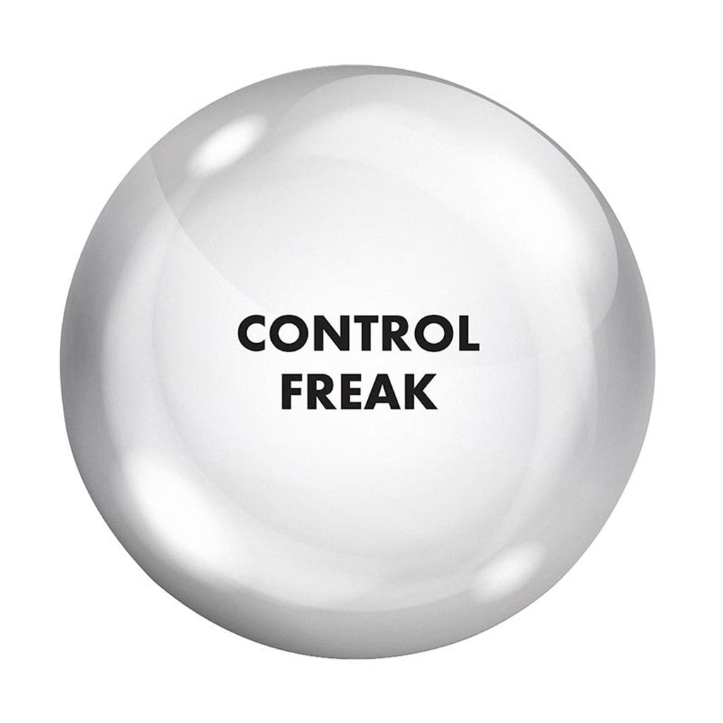 Control Freak Glass Dome Paperweight | Paper Document Holder | Desk Organizer Ornament by The Bullish Store
