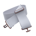 White + Copper Elastic Belt by ACE Equestrian