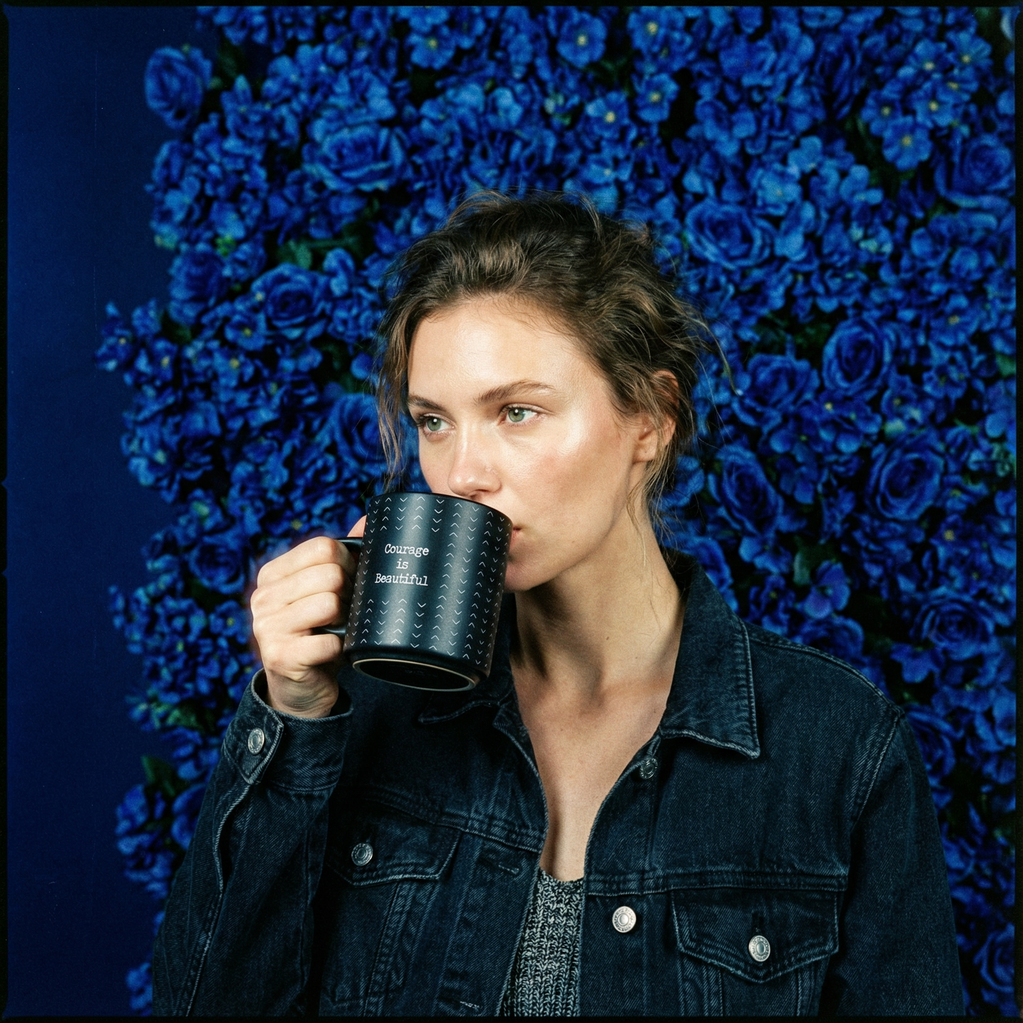 Courage Is Beautiful Stackable Mug | Stoneware Coffee Tea Cup | 14oz. by The Bullish Store