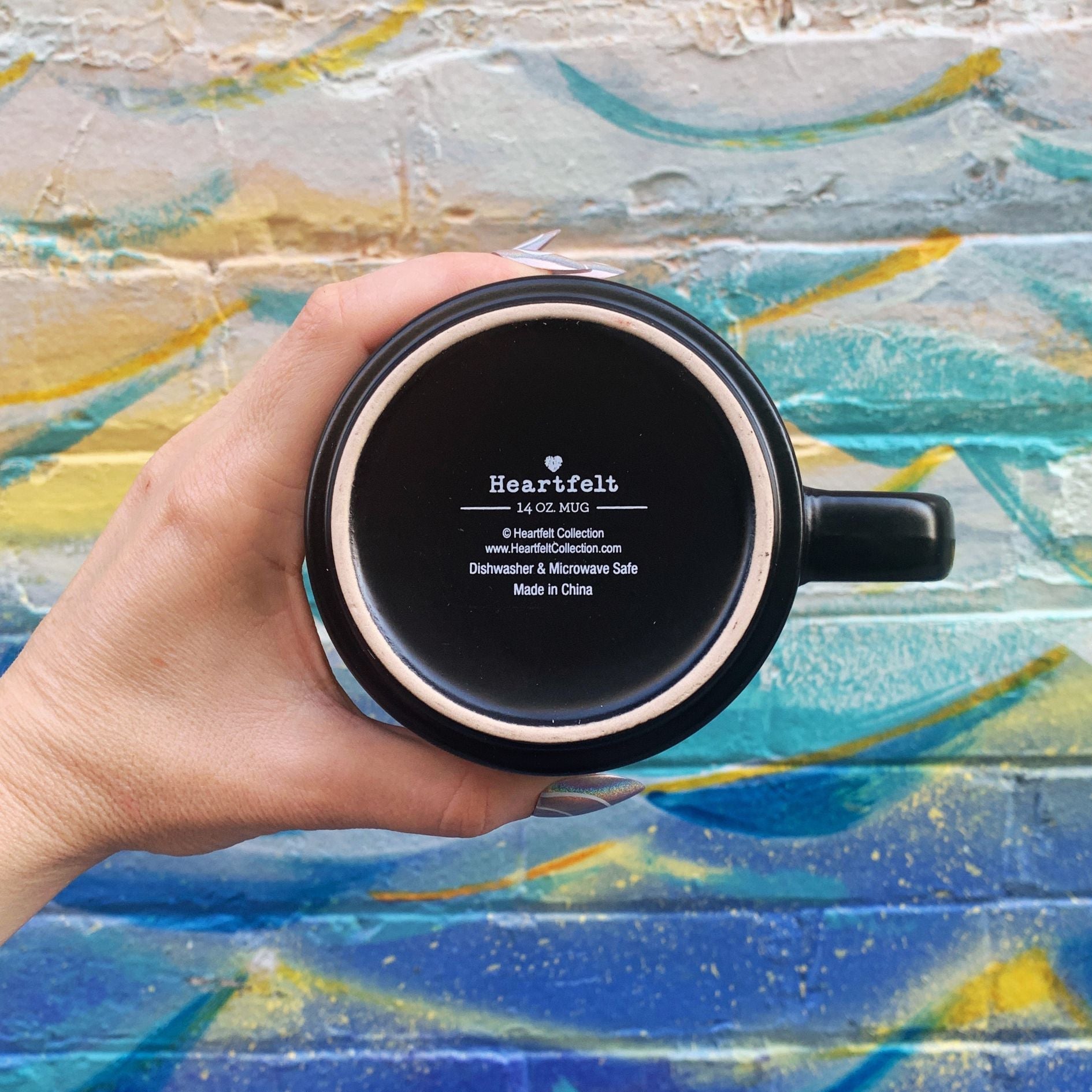 Courage Is Beautiful Stackable Mug | Stoneware Coffee Tea Cup | 14oz. by The Bullish Store
