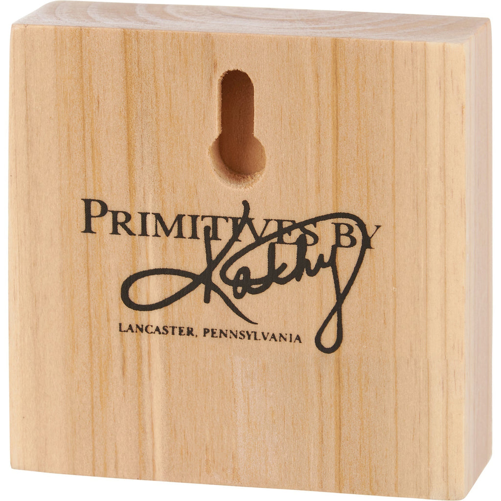 Crazy Love Block Sign | Pre-drilled Keyhole | 3" x 3" by The Bullish Store