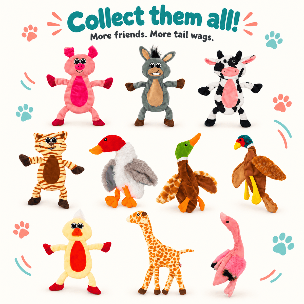 12" Cow Crinkle Flat Dog Toy by Dogline