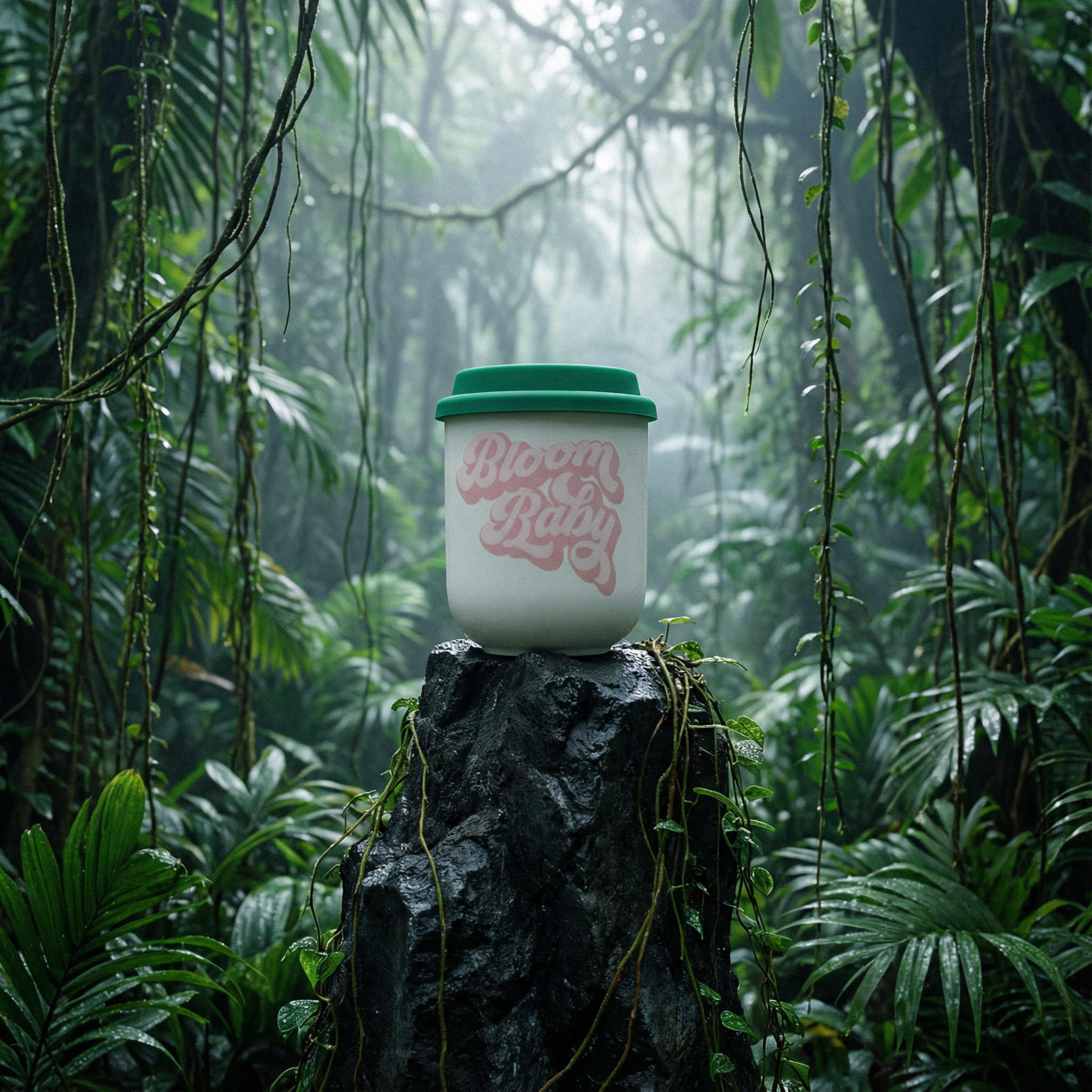 Bloom Baby Ceramic To Go Mug | Holds 16 oz. | Eco Mug with Silicone Lid and Sleeve by The Bullish Store