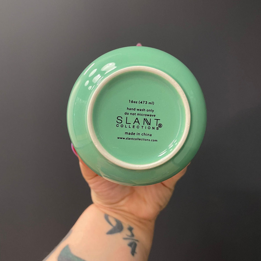 You Grow Girl Ceramic To Go Mug | Holds 16 oz. | Eco Mug with Silicone Lid and Sleeve by The Bullish Store