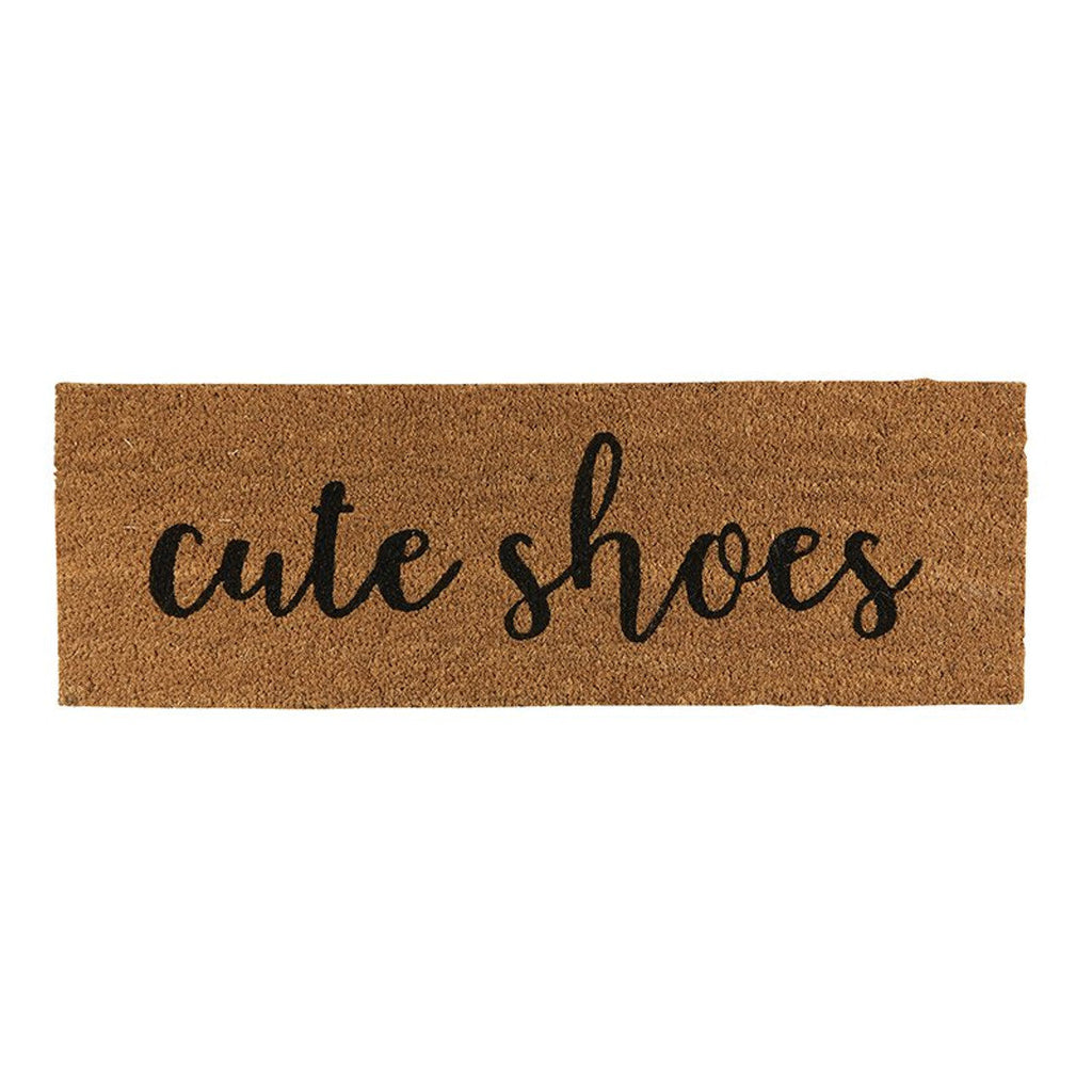 Cute Shoes Coir Door Mat | Welcome Outdoor Indoor Rug | 30" x 10" by The Bullish Store
