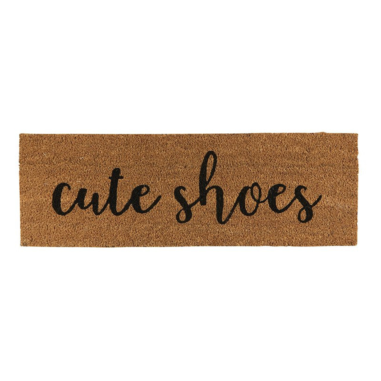 Cute Shoes Coir Door Mat | Welcome Outdoor Indoor Rug | 30" x 10" by The Bullish Store