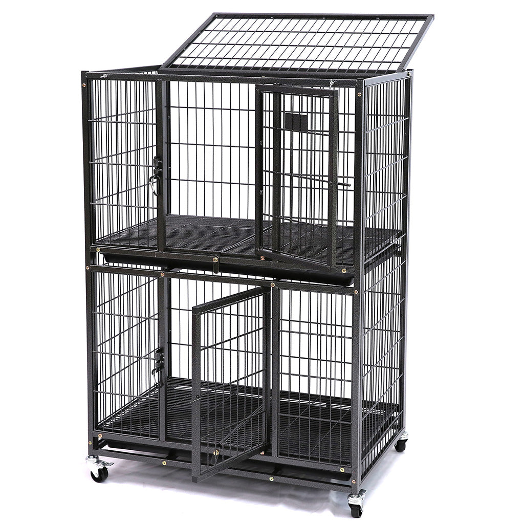 31" Two-Tier Dog Crate 46A by Homey Pet Official