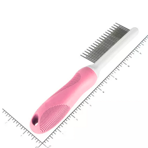 Detangling Pet Comb with Long & Short Stainless Steel Teeth for Removing Matted Fur by The Charleston Cat Groomer