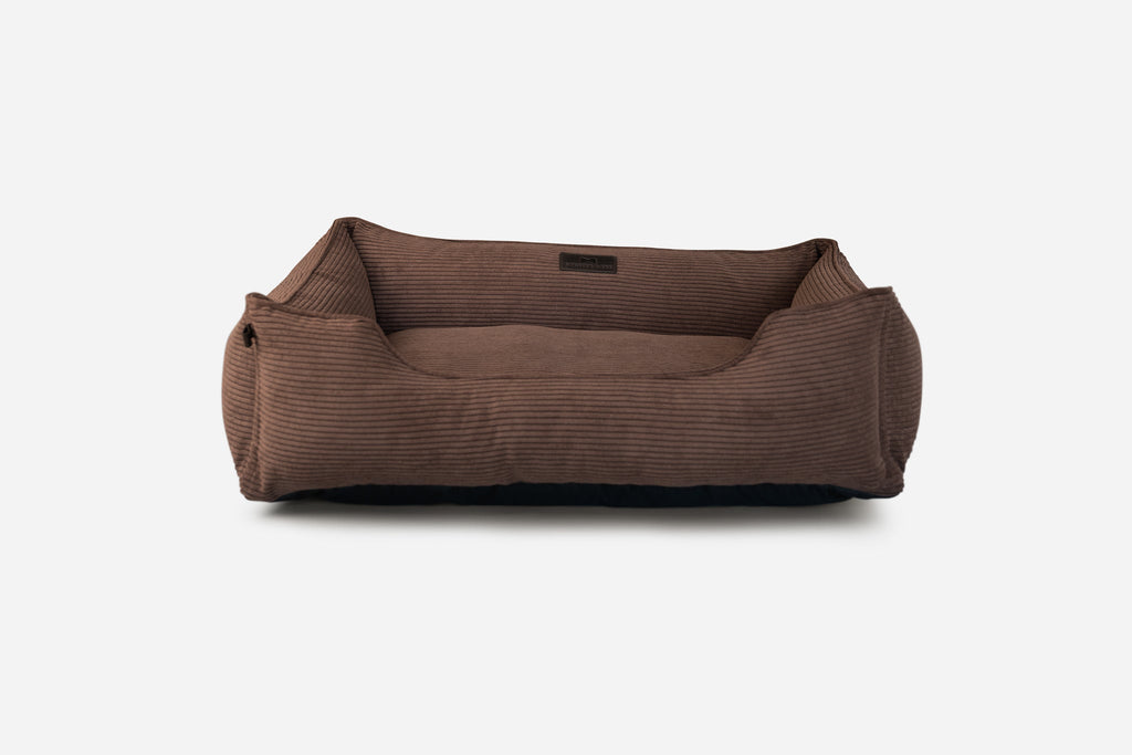 Chester & Lee | Milk Chocolate Sleeper Dog Bed by Chester & Lee