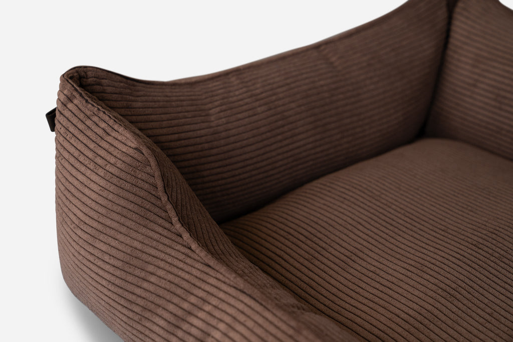 Chester & Lee | Milk Chocolate Sleeper Dog Bed by Chester & Lee